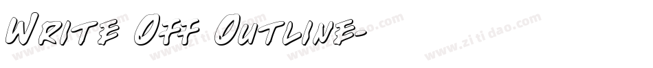 Write Off Outline字体转换